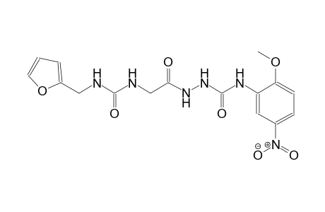2-[({[(2-furylmethyl)amino]carbonyl}amino)acetyl]-N-(2-methoxy-5-nitrophenyl)hydrazinecarboxamide