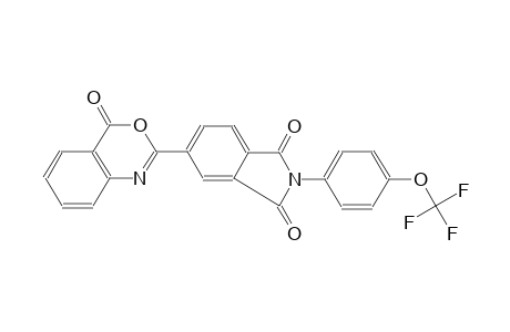 1H-isoindole-1,3(2H)-dione, 5-(4-oxo-4H-3,1-benzoxazin-2-yl)-2-[4-(trifluoromethoxy)phenyl]-