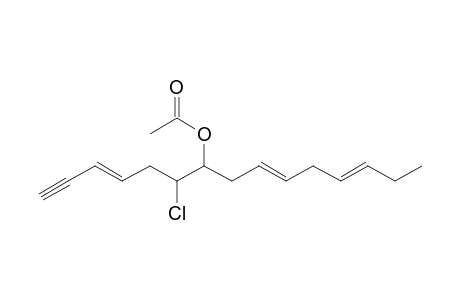 6-Chloro-7-acetoxypentadeca-3,9,12-trien-1-yne