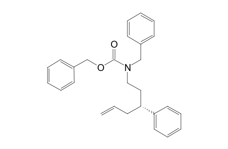 Phenylmethyl N-[(3R)-3'-phenylhex-5'-enyl] -N-(phenylmethyl)-carbamate