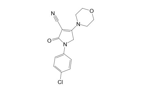 1-(4-CHLOROPHENYL)-4-MORPHOLIN-4-YL-2-OXO-2,5-DIHYDRO-1H-PYRROL-3-CARBONITRILE