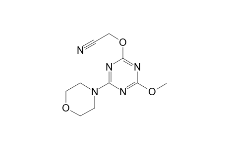 (4-Methoxy-6-morpholin-4-yl-[1,3,5]triazin-2-yloxy)acetonitrile