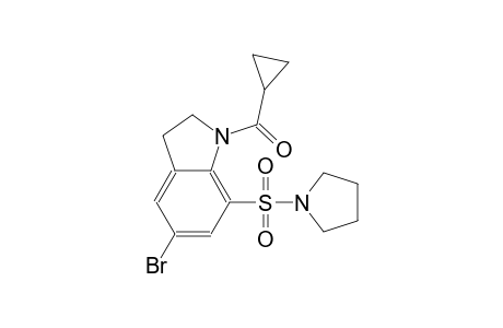 1H-indole, 5-bromo-1-(cyclopropylcarbonyl)-2,3-dihydro-7-(1-pyrrolidinylsulfonyl)-