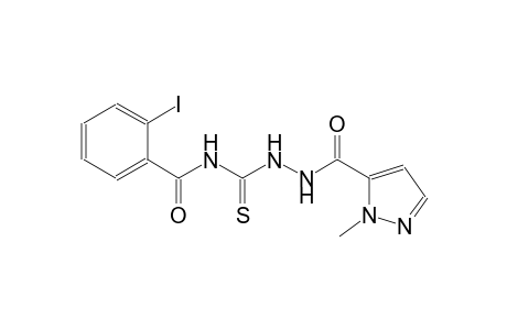 2-iodo-N-({2-[(1-methyl-1H-pyrazol-5-yl)carbonyl]hydrazino}carbothioyl)benzamide