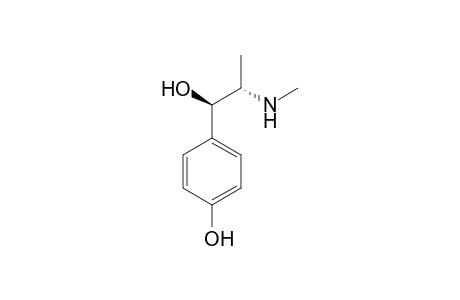 Benzenemethanol, 4-hydroxy-.alpha.-[1-(methylamino)ethyl]-, (R*,S*)-