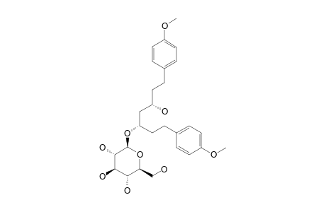 (3S,5S)-3,5-DIHYDROXY-1,7-BIS-(4-METHOXYPHENYL)-HEPTYL-3-O-BETA-D-GLUCOPYRANOSIDE