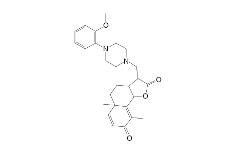 3-[[4-(2-methoxyphenyl)-1-piperazinyl]methyl]-5a,9-dimethyl-3a,4,5,9b-tetrahydro-3H-benzo[g]benzofuran-2,8-dione