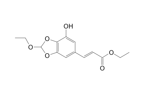 (E)-3-(2-Ethoxy-7-hydroxy-benzo[1,3]dioxol-5-yl)-acrylic acid ethyl ester