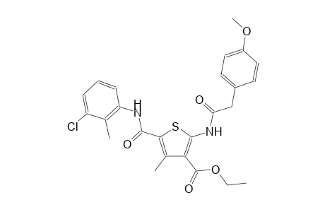3-thiophenecarboxylic acid, 5-[[(3-chloro-2-methylphenyl)amino]carbonyl]-2-[[(4-methoxyphenyl)acetyl]amino]-4-methyl-,