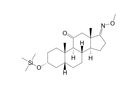 (3R,5R,8S,9S,10S,13S,14S,17E)-10,13-dimethyl-17-methyloximino-3-trimethylsilyloxy-2,3,4,5,6,7,8,9,12,14,15,16-dodecahydro-1H-cyclopenta[a]phenanthren-11-one