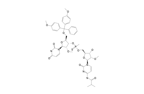 (RP)-5'-O-DMT-2'-OME-URIDIN-3'-YL-(3',5')-3'-O-(N4-ISOBUTYRYL-2'-OME-CYTIDINE)-3'-METHYLPHOSPHONOTHIOATE