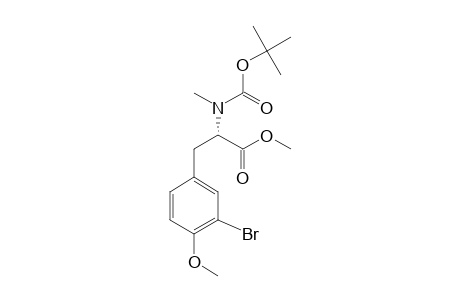 (S)-METHYL_3-(3-BROMO-4-METHOXYPHENYL)-2-((N-TERT.-BUTYLCARBONYL)-(METHYL)-AMINO)-PROPANOATE