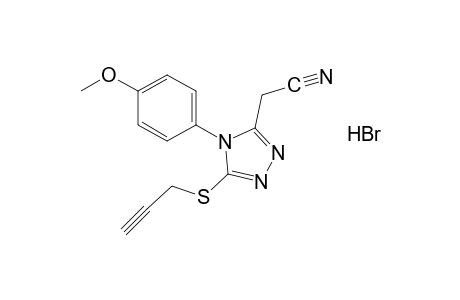 4-(p-methoxyphenyl)-5-[(2-propynyl)thio]-4H-1,2,4-triazole-3-acetonitrile, monohydrobromide