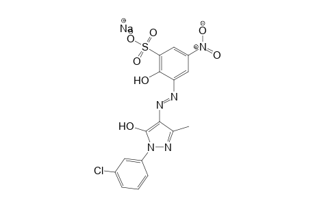6-Amino-4-nitro-1-phenol-2-sulfonacid->1-(m-chlorphenyl)-3-methyl-5-pyrazolon
