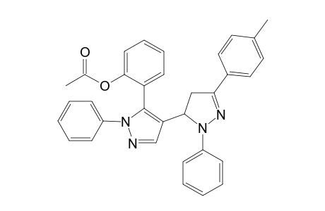 5-{4-[5-(2-Acetoxyphenyl)-1-phenylpyrazolyl]}-3-(4-methylphenyl)-1-phenyl-2-pyrazoline