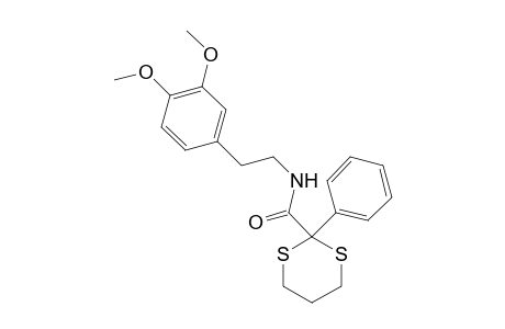 N-[2-( 3',4'-Dimethoxyphenyl)ethyl]-1,3-dithianyl-2-phenyl-2-carboxamide