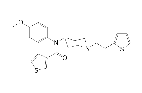 N-4-Methoxyphenyl-N-(1-[2-(thiophen-2-yl)ethyl]piperidin-4-yl)thiophene-3-carboxamide