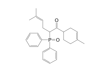 4-Hexen-1-one, 2-(diphenylphosphinyl)-5-methyl-1-(4-methyl-3-cyclohexen-1-yl)-
