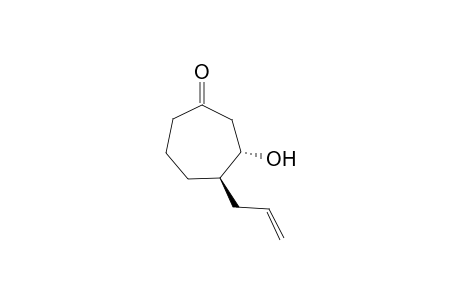 (3S*,4R*)-4-Allyl-3-hydroxy-1-cycloheptanone