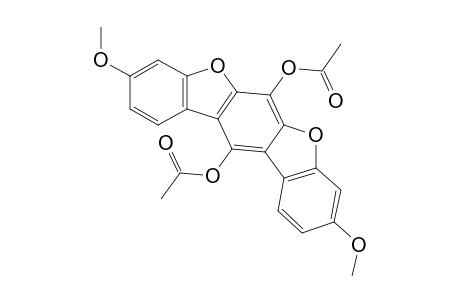 Benzo[1,2-b:5,4-b']bisbenzofuran-6,12-diol, 3,9-dimethoxy-, diacetate