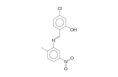 5-Chloro-2-{[(2-methyl-5-nitrophenyl)imino]methyl}phenol