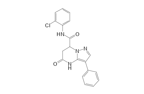 N-(2-Chlorophenyl)-5-oxo-3-phenyl-4,5,6,7-tetrahydropyrazolo[1,5-a]pyrimidine-7-carboxamide