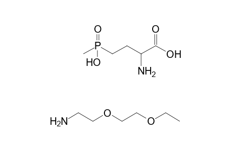 Butanoic acid, 2-amino-4-(hydroxymethylphosphinyl)-, salt with ethanamine, [2-(2-ethoxy)ethoxy]-, (1:1)