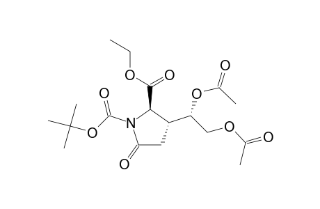 Ethyl (2R,3R)-N-(tert-Butoxycarbonyl)-3-[(S)-1,2-diacetoxyethyl]-5-oxopyrrolidine-2-carboxylate