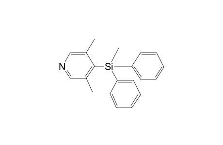 3,5-Dimethyl-4-[methyl(diphenyl)silyl]pyridine