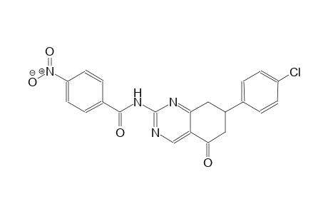 N-[7-(4-chlorophenyl)-5-oxo-5,6,7,8-tetrahydro-2-quinazolinyl]-4-nitrobenzamide