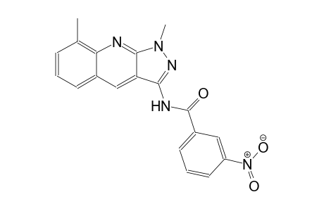 N-(1,8-dimethyl-1H-pyrazolo[3,4-b]quinolin-3-yl)-3-nitrobenzamide