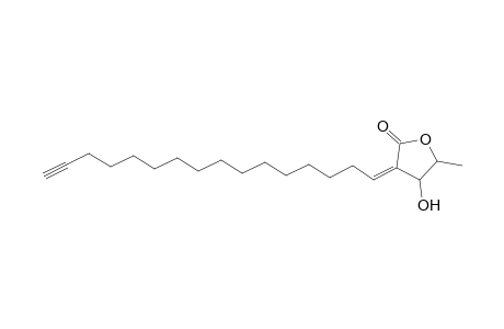 (3Z)-3-hexadec-15-ynylidene-4-hydroxy-5-methyl-2-oxolanone
