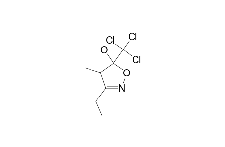 3-ETHYL-4-METHYL-5-HYDROXY-5-TRICHLOROMETHYL-4,5-DIHYDROISOXAZOLE