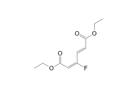 (2E,4E)-3-fluorohexa-2,4-dienedioic acid diethyl ester