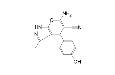 pyrano[2,3-c]pyrazole-5-carbonitrile, 6-amino-1,4-dihydro-4-(4-hydroxyphenyl)-3-methyl-