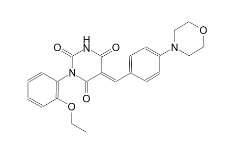 (5E)-1-(2-ethoxyphenyl)-5-[4-(4-morpholinyl)benzylidene]-2,4,6(1H,3H,5H)-pyrimidinetrione