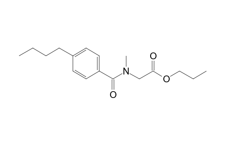 Sarcosine, N-(4-butylbenzoyl)-, propyl ester