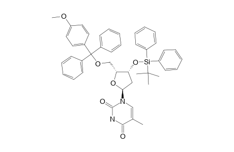1-[(2R,4S,5R)-5-[BIS-(4-METHOXYPHENYL)-PHENYLMETHOXYMETHYL]-4-(TERT.-BUTYLDIPHENYLSILANYLOXY)-TETRAHYDROFURAN-2-YL]-5-METHYL-1H-PYRIMIDINE-2,4-DIONE