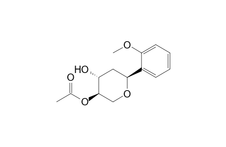 (2S*,4R*,5R*)-5-Acetoxy-2-(2-methoxyphenyl)tetrahydropyran-4-ol