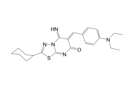 (6Z)-2-cyclohexyl-6-[4-(diethylamino)benzylidene]-5-imino-5,6-dihydro-7H-[1,3,4]thiadiazolo[3,2-a]pyrimidin-7-one