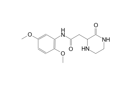 N-(2,5-dimethoxyphenyl)-2-(3-oxo-2-piperazinyl)acetamide