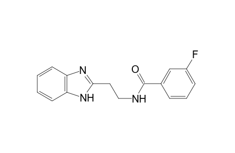 Benzamide, N-[2-(1H-1,3-benzimidazol-2-yl)ethyl]-3-fluoro-