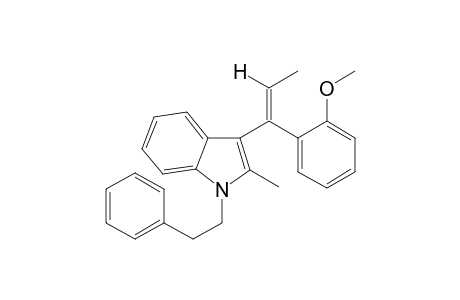 3-(1-(2-Methoxyphenyl)-1-propen-1-yl)-2-methyl-1-(2-phenethyl)1H-indolel II