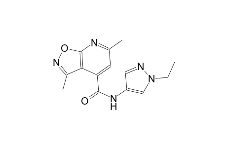 isoxazolo[5,4-b]pyridine-4-carboxamide, N-(1-ethyl-1H-pyrazol-4-yl)-3,6-dimethyl-