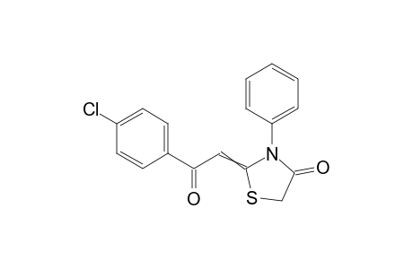 2-(2-(4-chlorophenyl)-2-oxoethylidene)-3-phenylthiazolidin-4-one