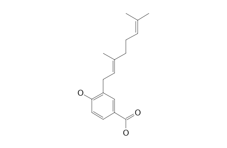 (E)-4-HYDROXY-3-(3,7-DIMETHYL)-2,6-OCTADIENYLBENZOIC-ACID