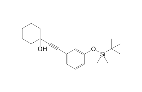 2-(3'-tert-Butyldimethylsilyloxyphenyl)-1-(1"-hydroxycyclohexyl)ethyne