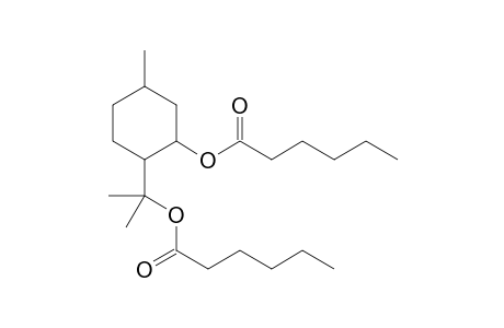 [2-(1-hexanoyloxy-1-methyl-ethyl)-5-methyl-cyclohexyl] hexanoate