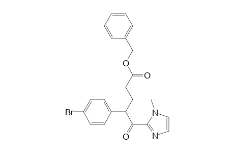 Benzyl 4-(4-bromophenyl)-5-(1-methyl-1H-imidazol-2-yl)-5-oxopentanoate