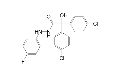 2,2-bis(4-chlorophenyl)-N'-(4-fluorophenyl)-2-hydroxyacetohydrazide